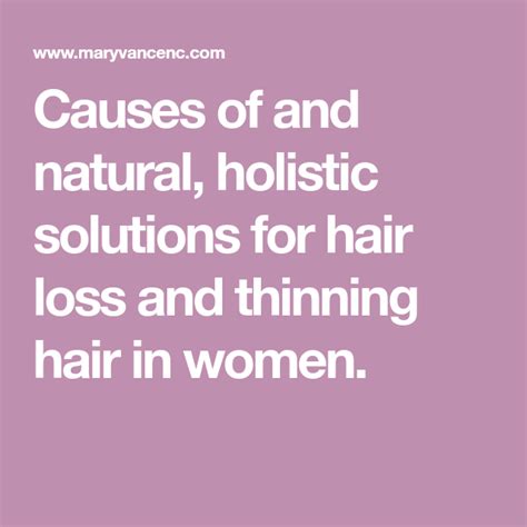 Solutions For Hair Loss In Women Hair Loss Thin Hair