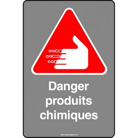 Affiche de sécurité aux normes CSA Danger produits chimiques