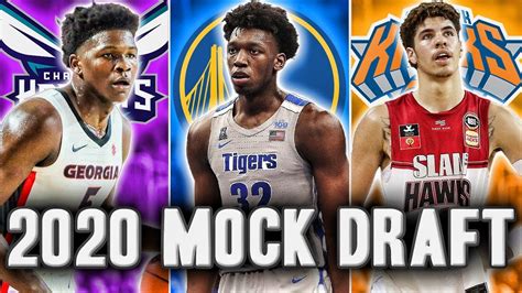 2020 NBA Mock Draft | Start Of The Season Edition - YouTube