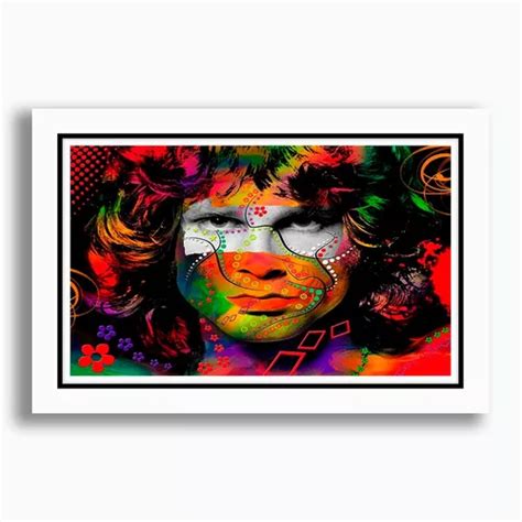 Quadro Jim Morrison The Doors Pop Art Rock Musica Parcelamento Sem Juros