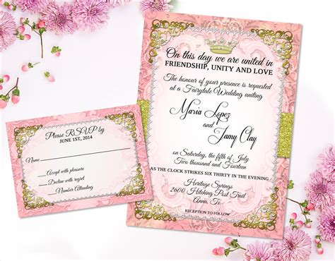 Free Fairy Tale Wedding Invitation Templates Viplaosdesign