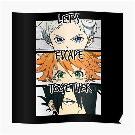 The Promised Neverland Poster By Majestyle Redbubble