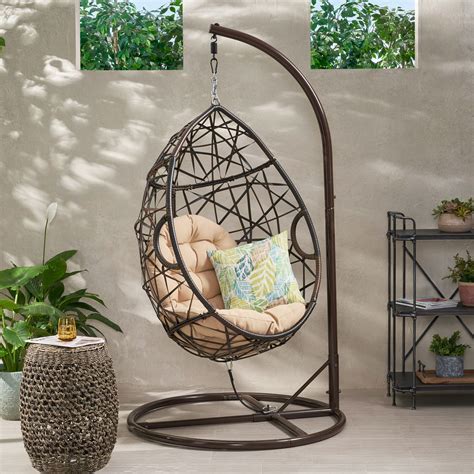 Check out our wicker patio chair selection for the very best in unique or custom, handmade pieces from our patio furniture shops. Somoza Outdoor Brown Wicker Tear Drop Basket Chair ...
