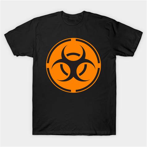 Orange Biohazard Label Biohazard Symbol T Shirt TeePublic