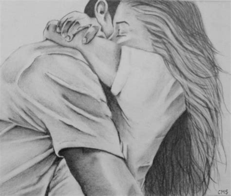 Items Similar To Hugging Couple Pencil Drawing On Etsy