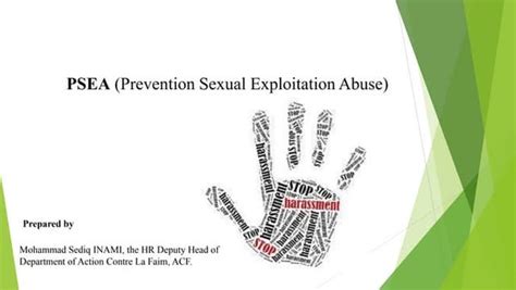 Protection Against Sexual Exploitation And Abuse Psea
