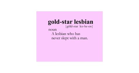 gold star lesbian definition postcard zazzle