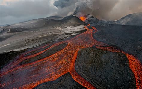 Plosky Tolbachik Volcano Of Kamchatka Russia Ultra Hd