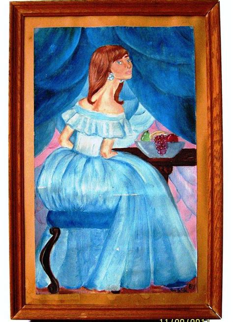 Blue Lady Painting By Stephanie Hundemer Fine Art America