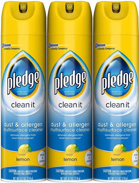 Pledge Clean It Multi Surface Table Cleaner 3 Pack