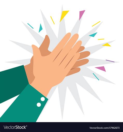 Human Hands Clapping Ovation Applaud Royalty Free Vector