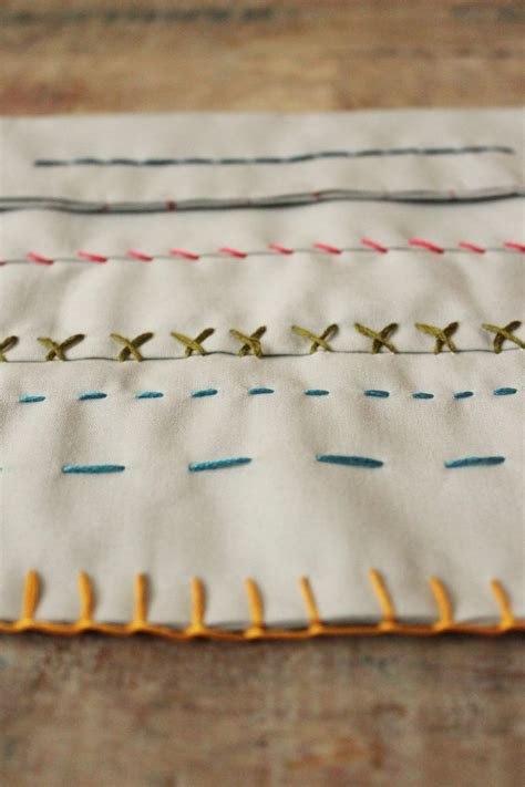 how to sew six basic hand stitches