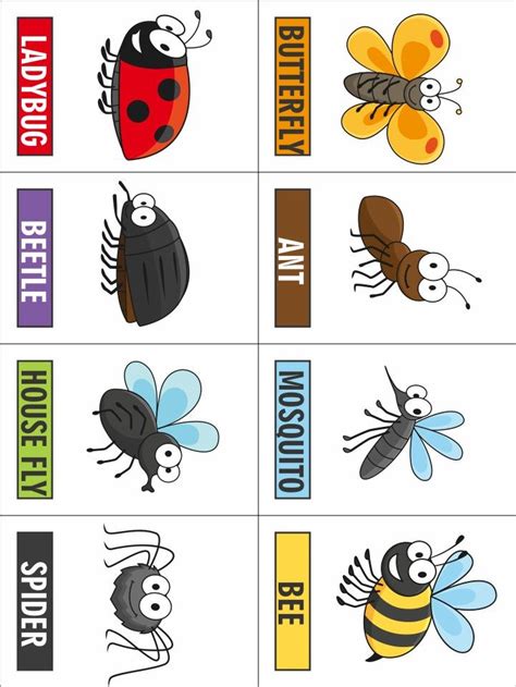 Printable Bug Game Insects Theme Preschool Insects Preschool Bugs