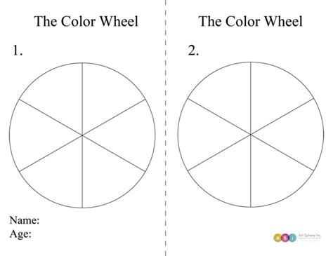 Color Wheel And Color Theory Handout Art Sphere Inc
