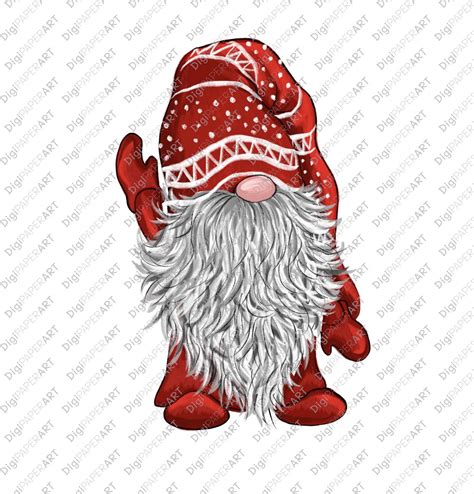 Christmas Png Gnome Clipart Scandinavian Gnomes Clipart Etsy