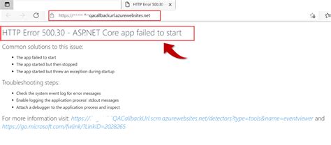 Solved Error Asp Net Core App Failed To Start