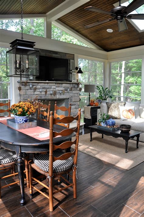 Fall 2016 Back Porch Tour House With Porch Home Four Seasons Room