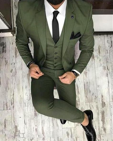 Cb05141 Olive Dark Green Men Blazer Prom Suit Outfits For Graduation