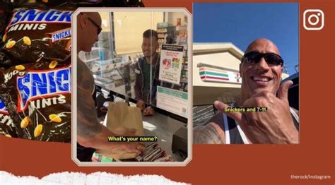 Dwayne Johnson Stole Snickers From Us Store Daily ‘makes Amends After
