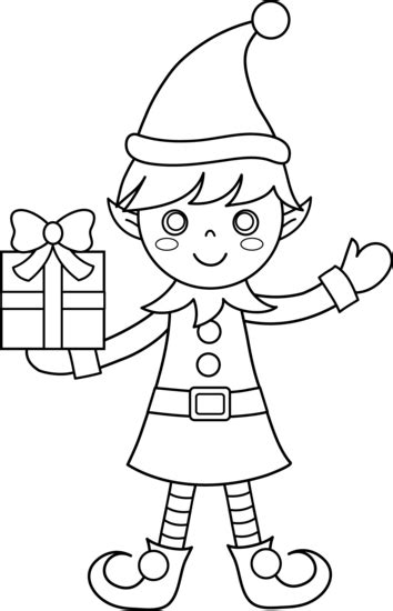 Snowman coloring pages printable christmas coloring pages house colouring pages christmas coloring sheets bear coloring pages free christmas printables coloring for kids coloring pages for girls coloring books. Christmas Elf Coloring Page - Free Clip Art