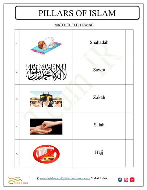 5 Pillars Of Islam Quiz Worksheet For Kids Study Com Pin On Sara