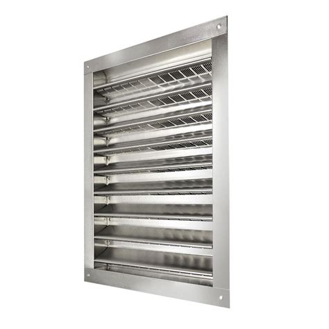 Master Flow 18 In X 24 In Aluminum Wall Louver Static Vent In Mill