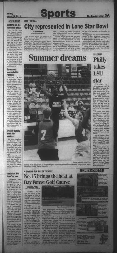 The Baytown Sun (Baytown, Tex.), Vol. 96, No. 122, Ed. 1 Friday, June
