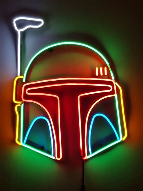 Star Wars Boba Fett Neon Led Sign Etsy