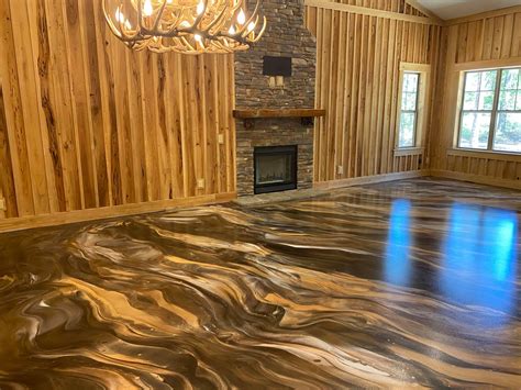 Rustic Marble Metallic Floor - Glossy Floors - Serving AR, OK, MO, & TX
