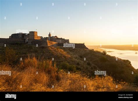 Juromenha Castle And Guadiana River And Border With Spain On The Side