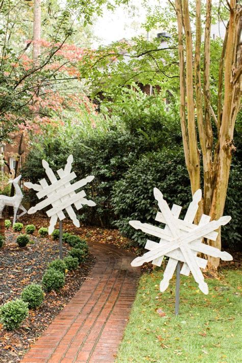 Diy Snowflake Yard Decoration Outdoor Christmas Christmas Yard Art