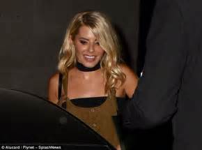 mollie king shows off strapless bra as she leaves strictly daily mail online