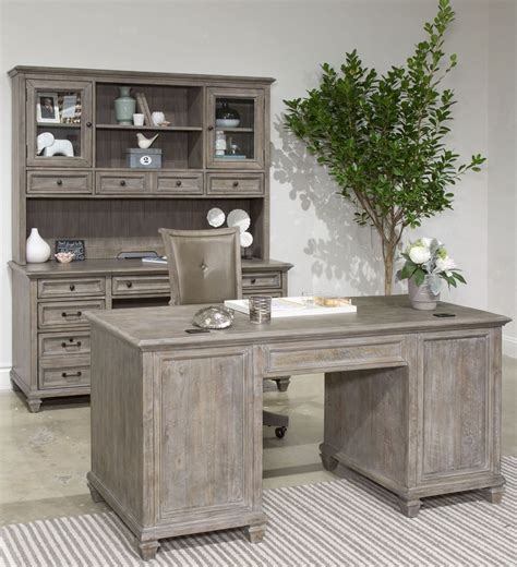 Lancaster Dove Tail Grey Executive Home Office Set From Magnussen Home