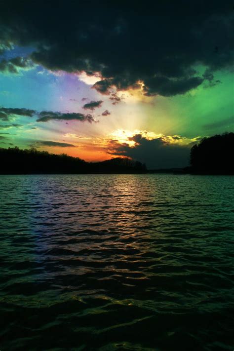 Rainbow Sunset By Adam Lecroy Rainbow Sunset Nature Photography