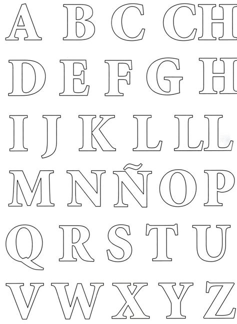 Letras Grandes Para Imprimir Imagui Type D écriture Alphabet à