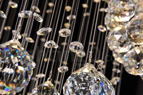 This twinkle lights have 8 modes to fit different. Extra Length 5 Meter Crystal Long Drop Ceiling Pendant ...