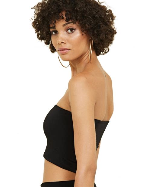 Bandeau Top In Black From New Look