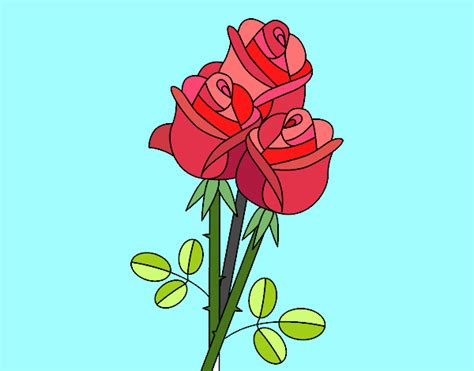 Un bellissimo mazzo di cento rose rosse qualità extra. Disegno Un mazzo di rose colorato da Utente non registrato ...