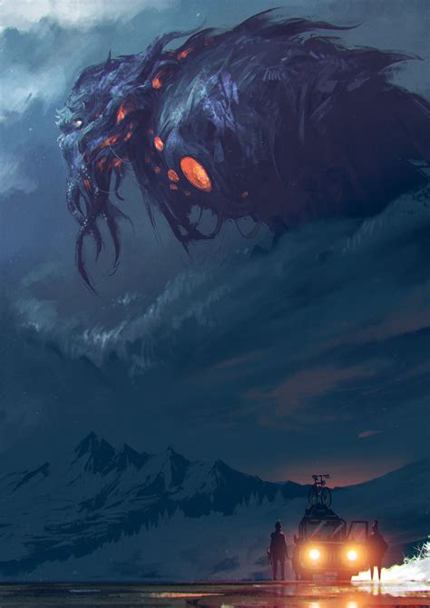 The Call Of Cthulhu By Artist Ömer Tunç Lovecraftian Horror Dark