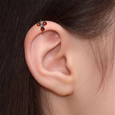 Titanium Conch Hoop Earring Clicker Earring Tragus Earring Etsy
