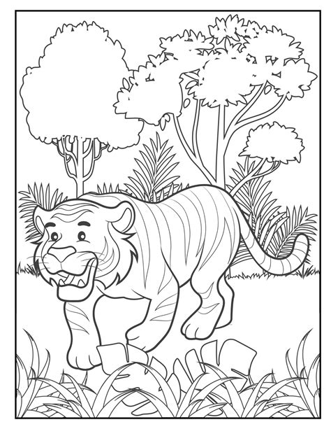 Animal Coloring Pages For Kids Printable Pdf Easy Coloring Pages