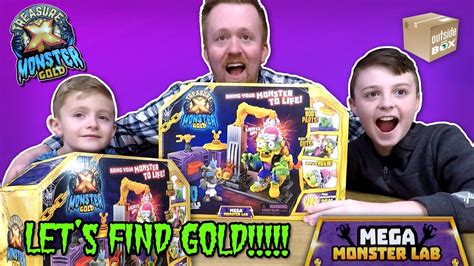 Treasure X Mega Monster Lab Monster Toy Review Youtube