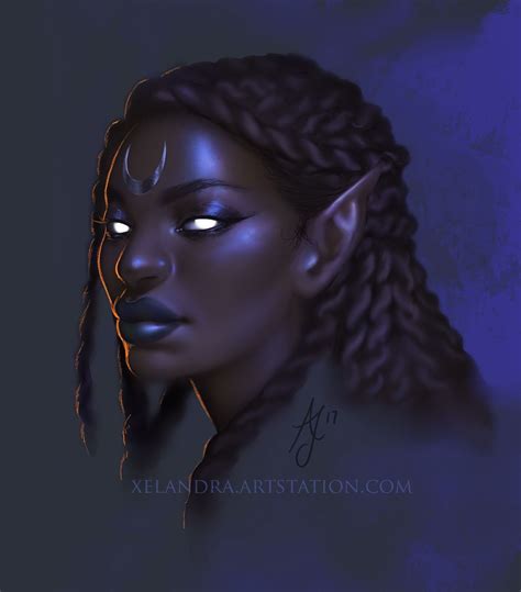 Moon Elf By Alexandra Jury Elf Art Elves Fantasy Moon Elf