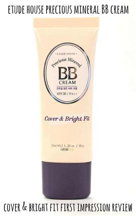Etude House Precious Mineral Bb Cream Cover And Bright Fit First