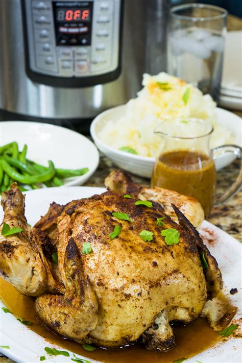 Manually release any remaining pressure. Whole Chicken Pressure Cooker Recipe Using The Instant Pot ...