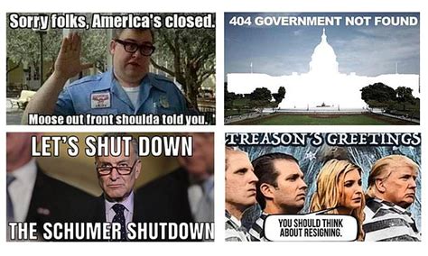 memes hilariously make fun of government shutdown daily mail online