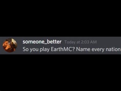 So You Play EarthMC Name Every Nation YouTube