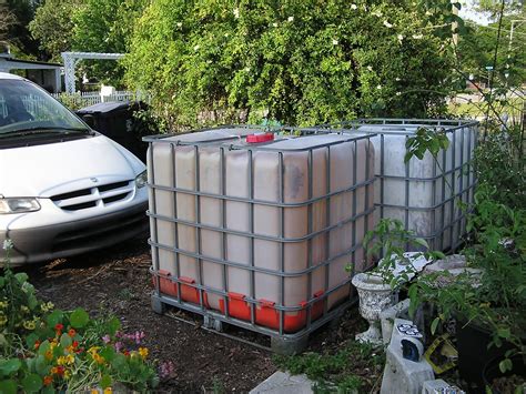 John Starnes Urban Farm 250 Gallon Totes For Rain Barrels