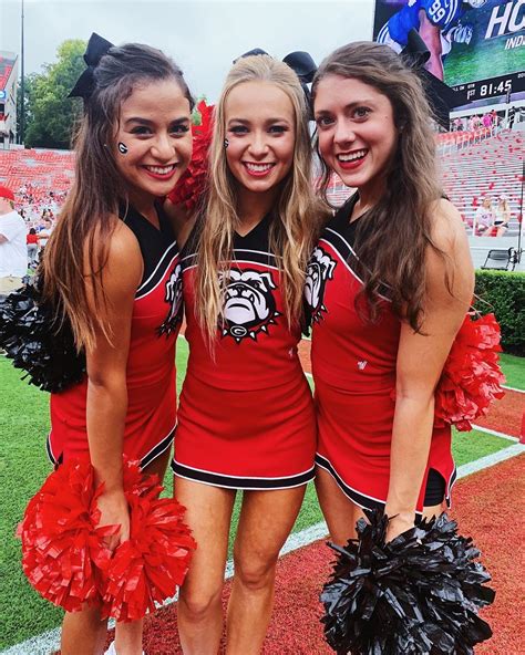 Another Dawg Win Godawgs Cheer Poses Cheer Pictures Cheerleading Outfits