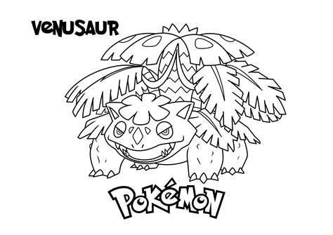 Venusaur Pokemon Coloring Pages Free Coloring Pages For Kids